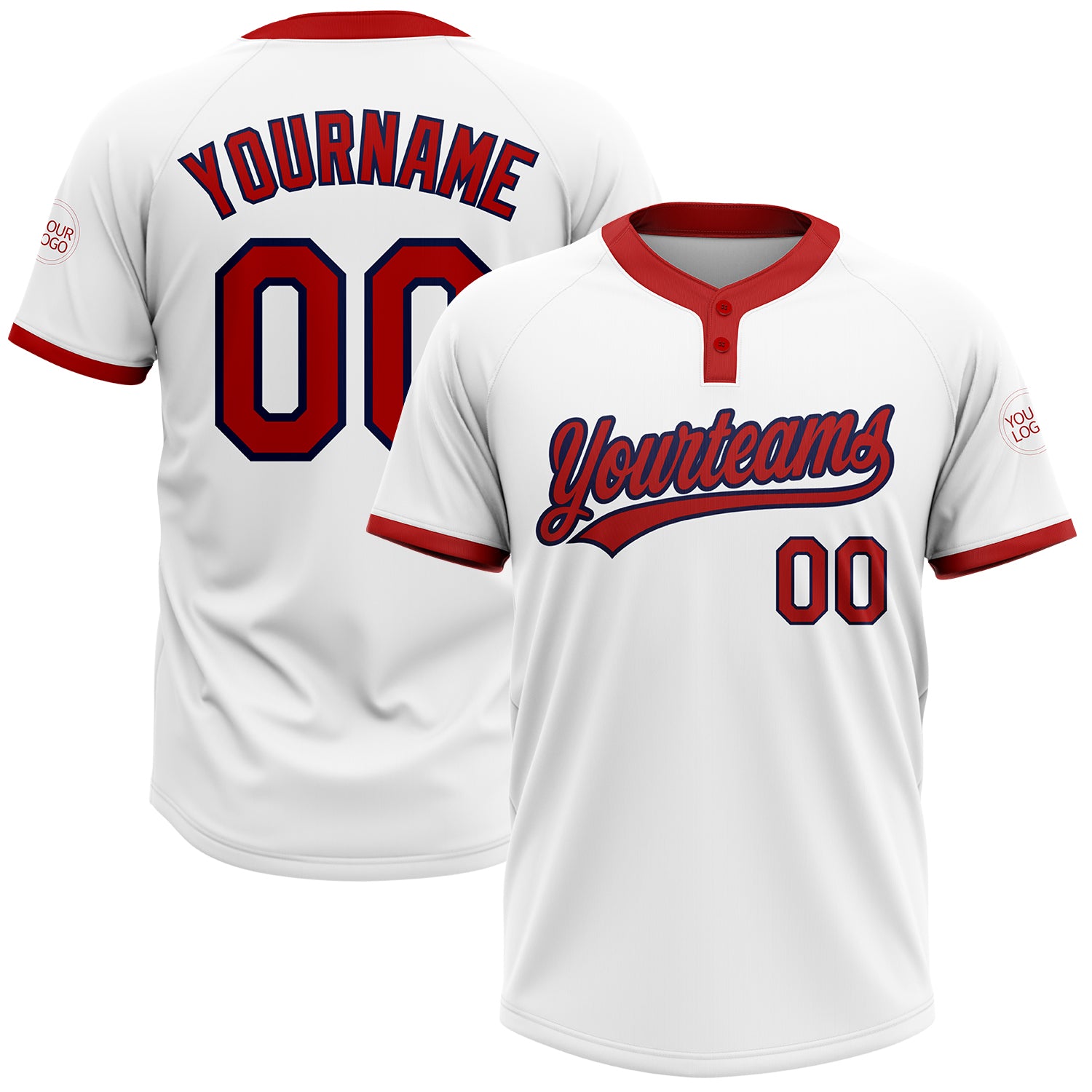 Majestic Cleveland Indians Custom (Any Name/#) or Blank Back 2-Button Cool  Base Jersey