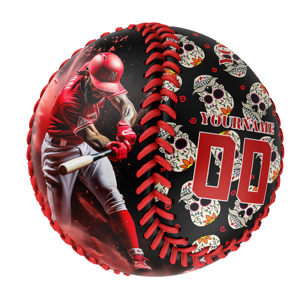 Personalized Carter Skull Photo Baseballs