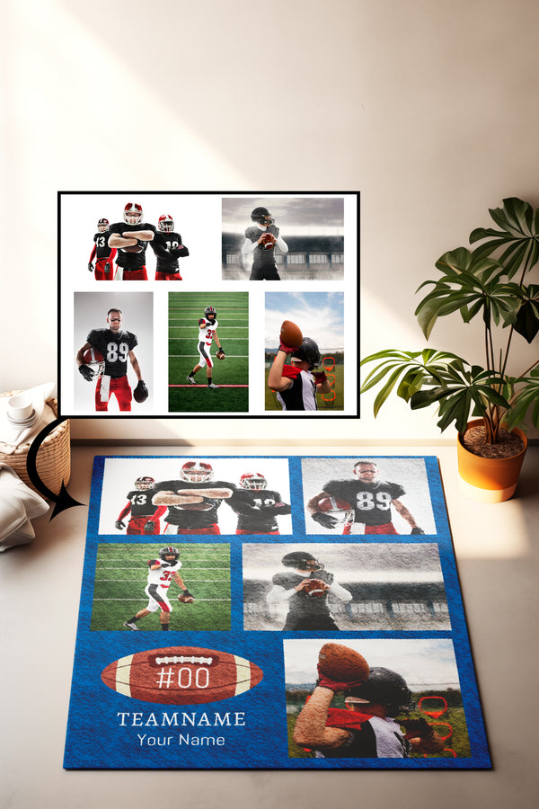 Personalized Football 5 Photo carpet