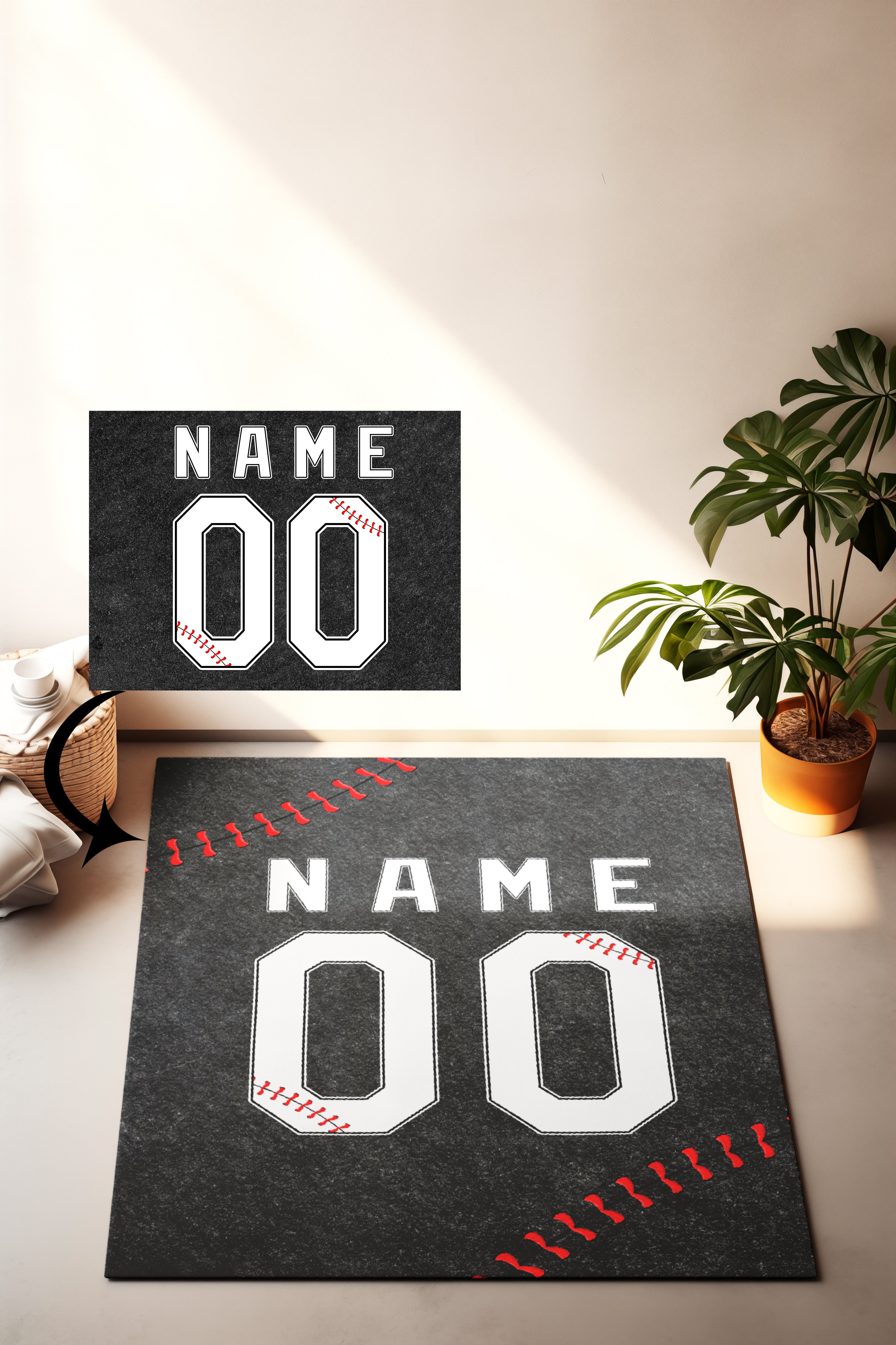 Personalized Name Number carpet