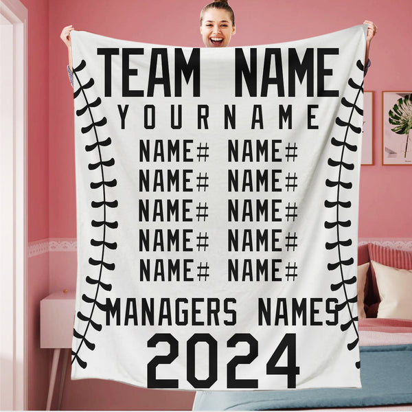 Personalized Tame Name Number Blanket