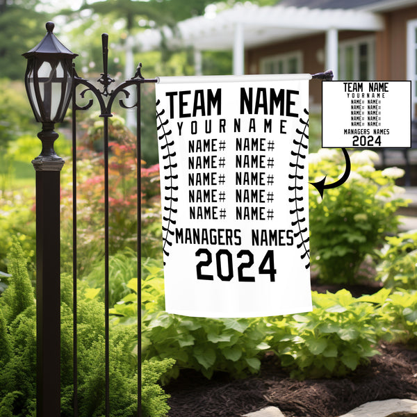 Personalized Team Name Garden Flag