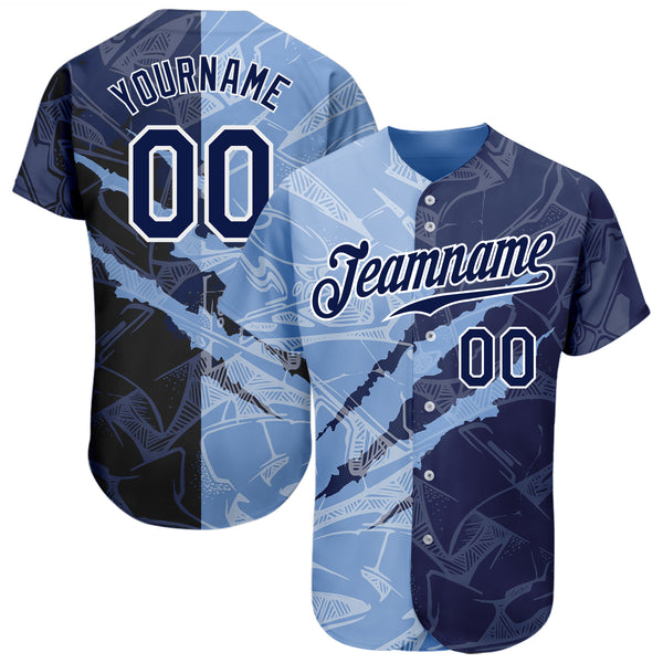Custom Camo Red-Navy Authentic Baseball Jersey Discount