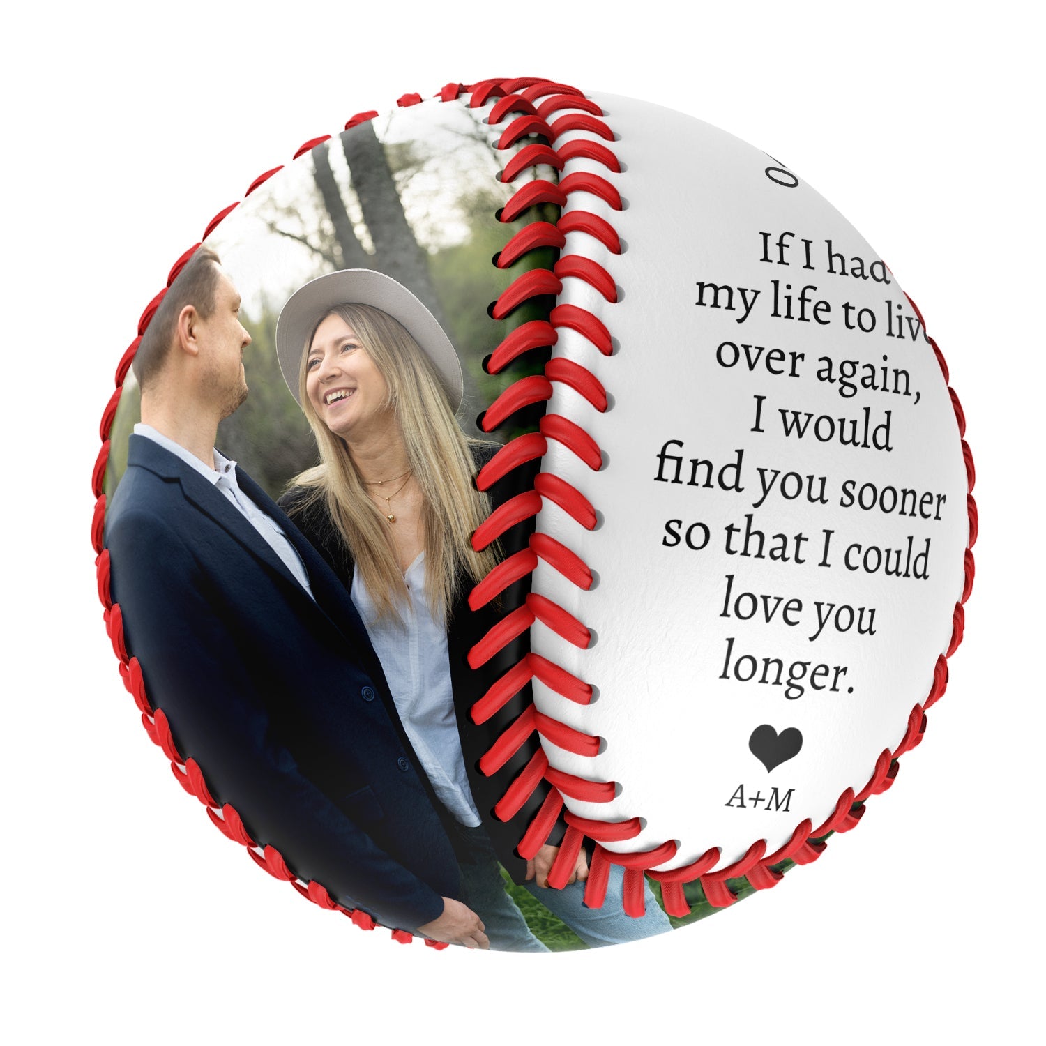 Personalized To My Love Name Baseballs