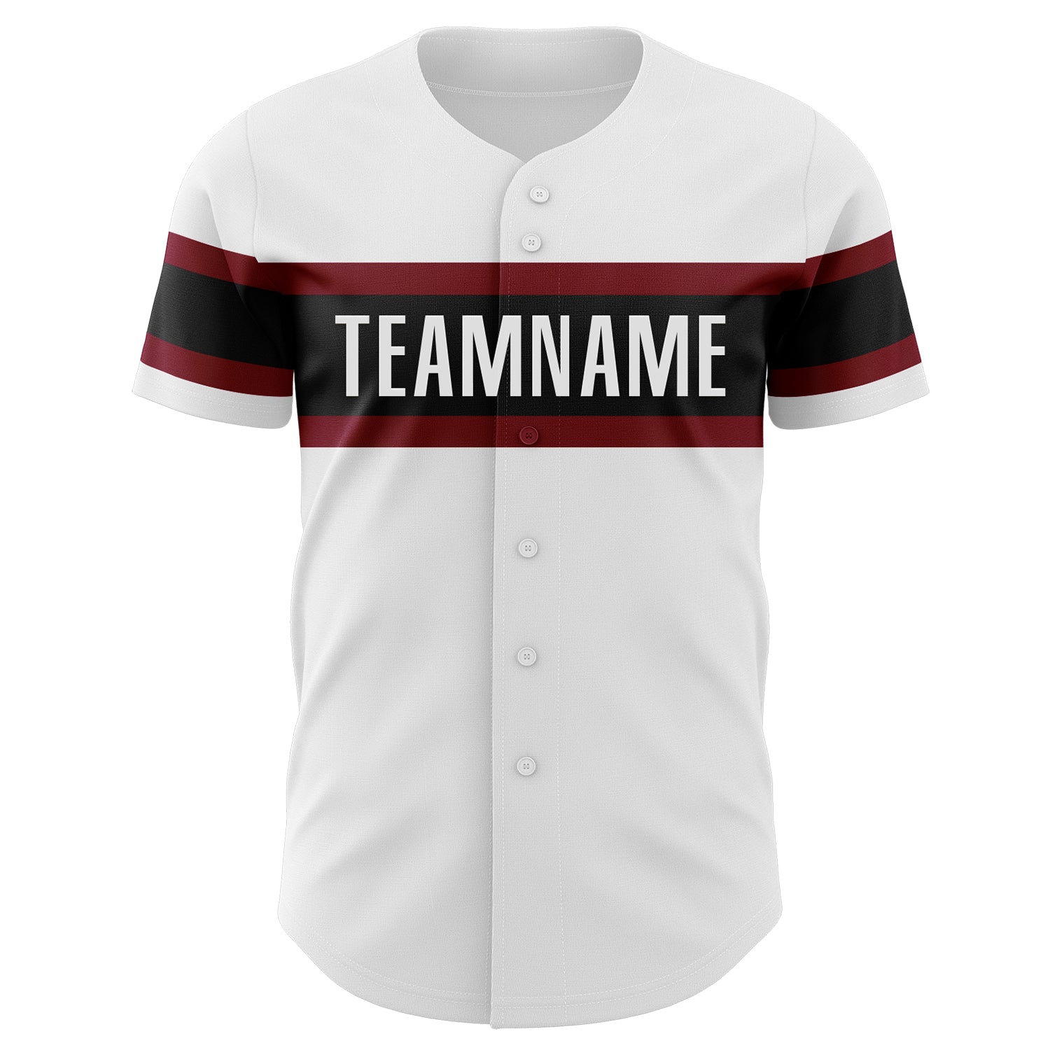 Custom White Vintage USA Flag Black-Maroon Authentic Baseball Jersey