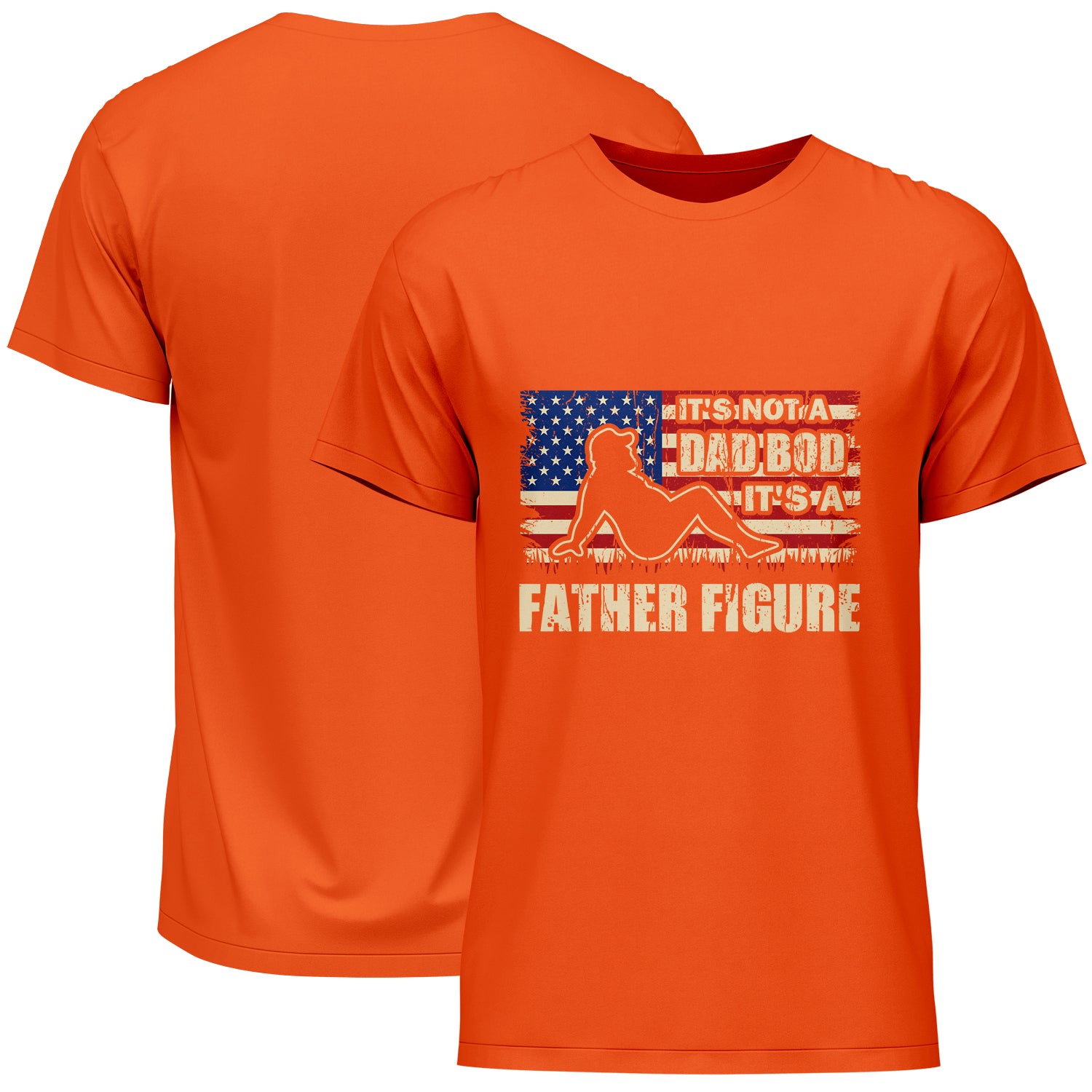 It's Not A Dad Bod It's A Father Figure American Flag Father's Day T-Shirt