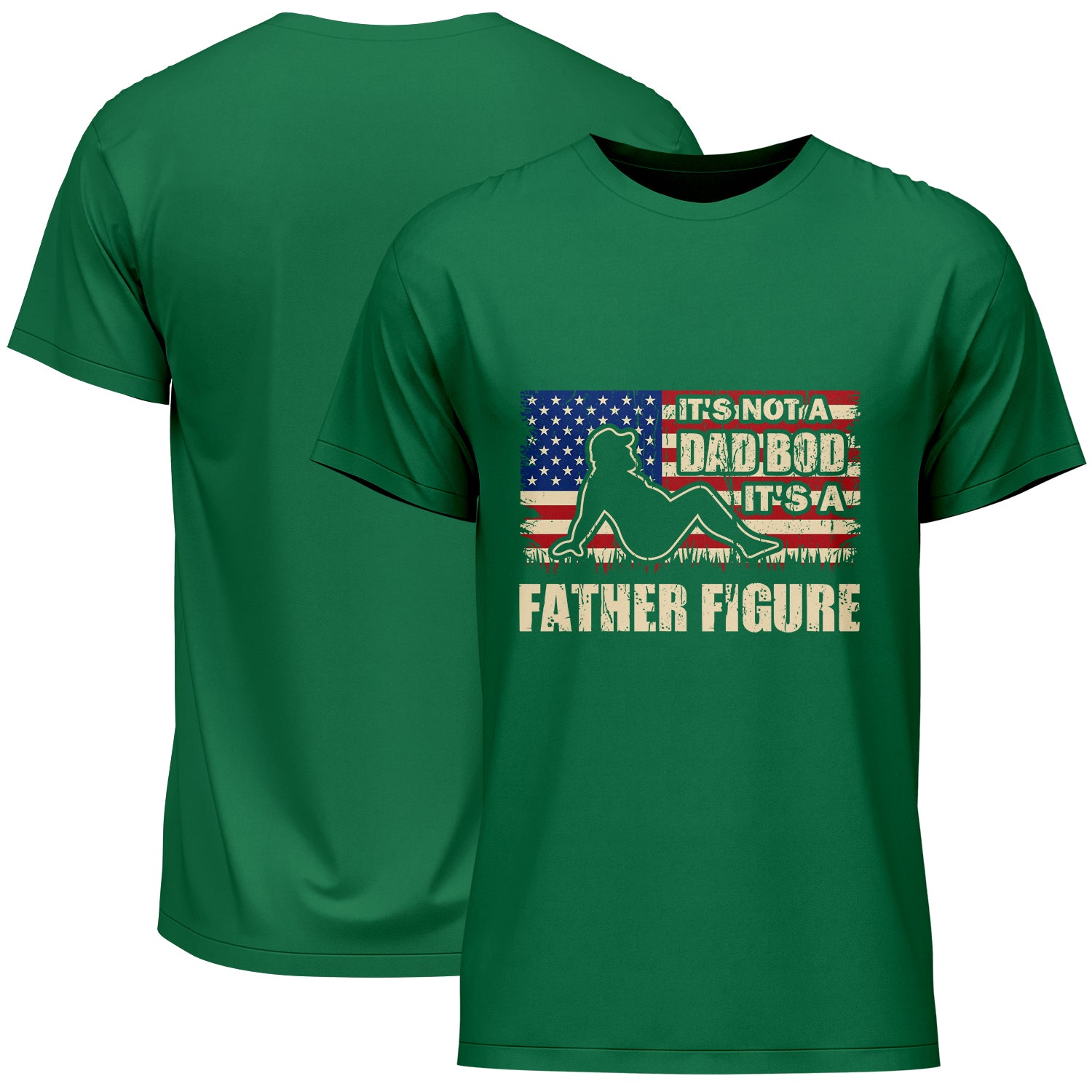 It's Not A Dad Bod It's A Father Figure American Flag Father's Day T-Shirt