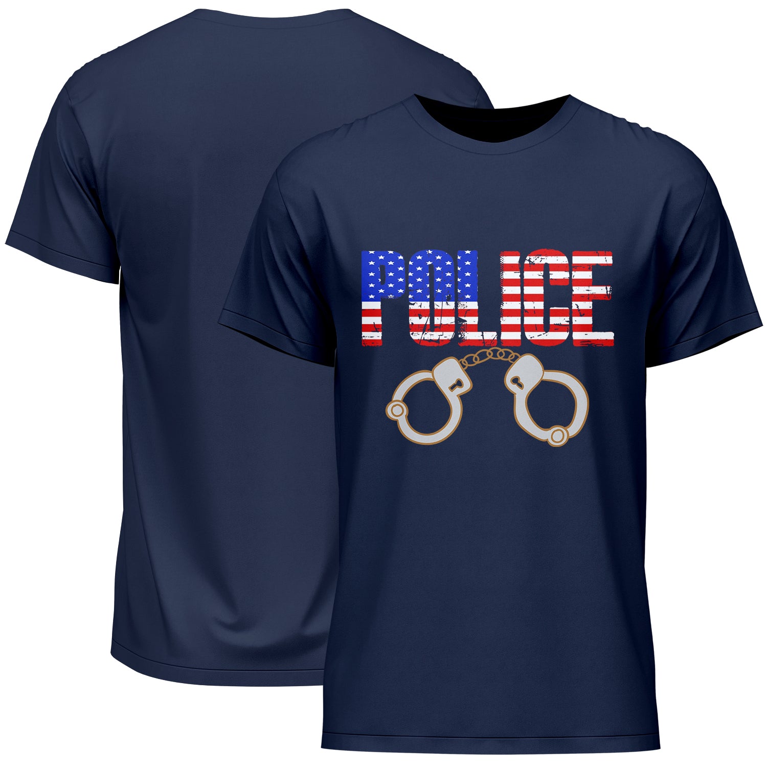 Police American Flag T-Shirt