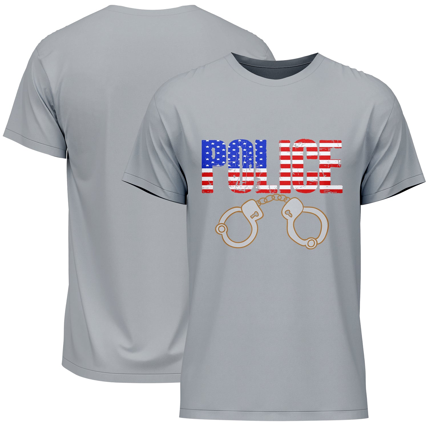 Police American Flag T-Shirt