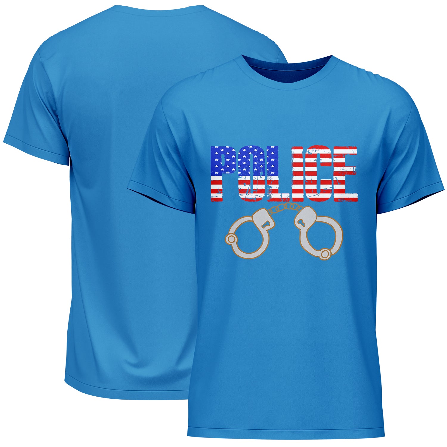 Police American Flag T-Shirt