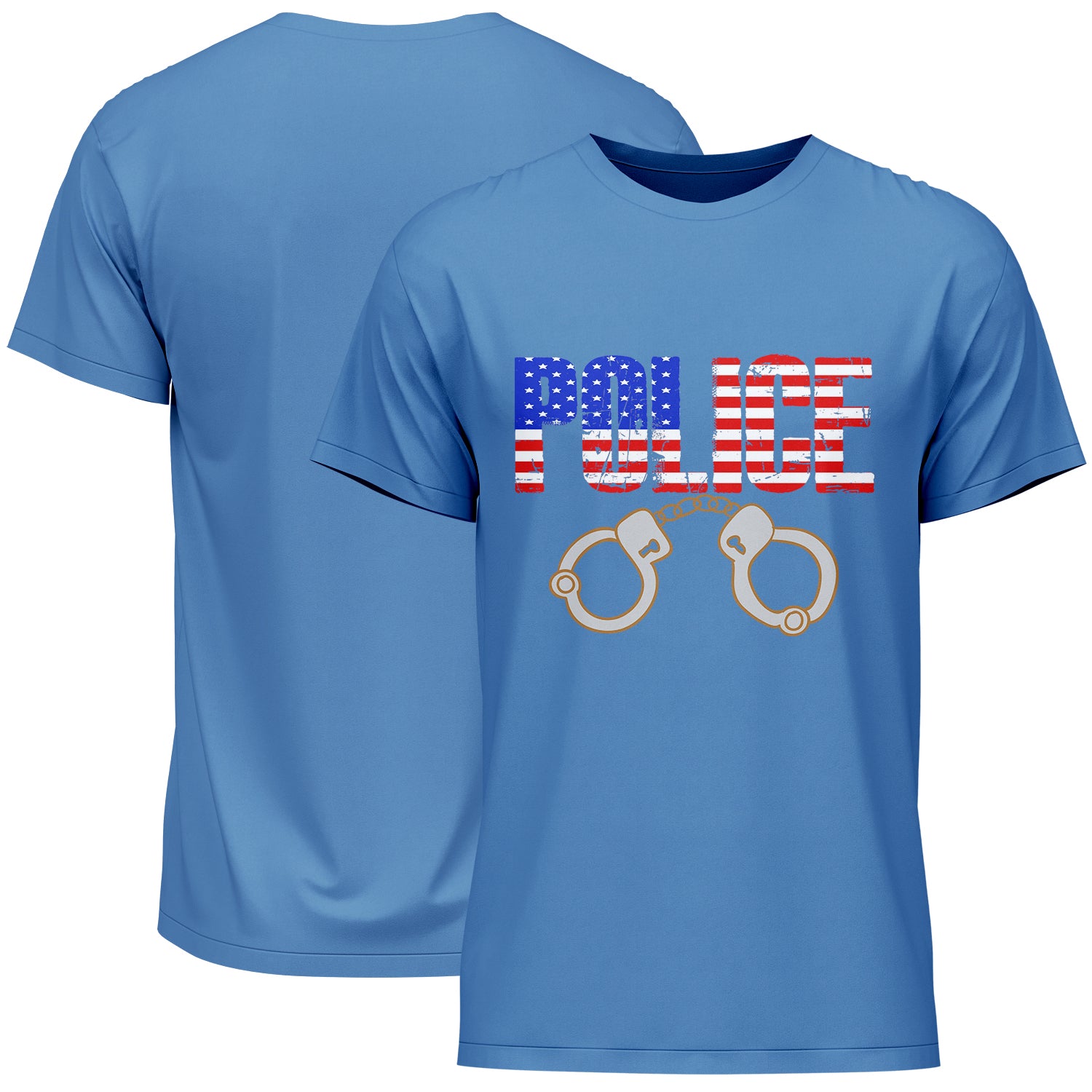 Police American Flag T-Shirt