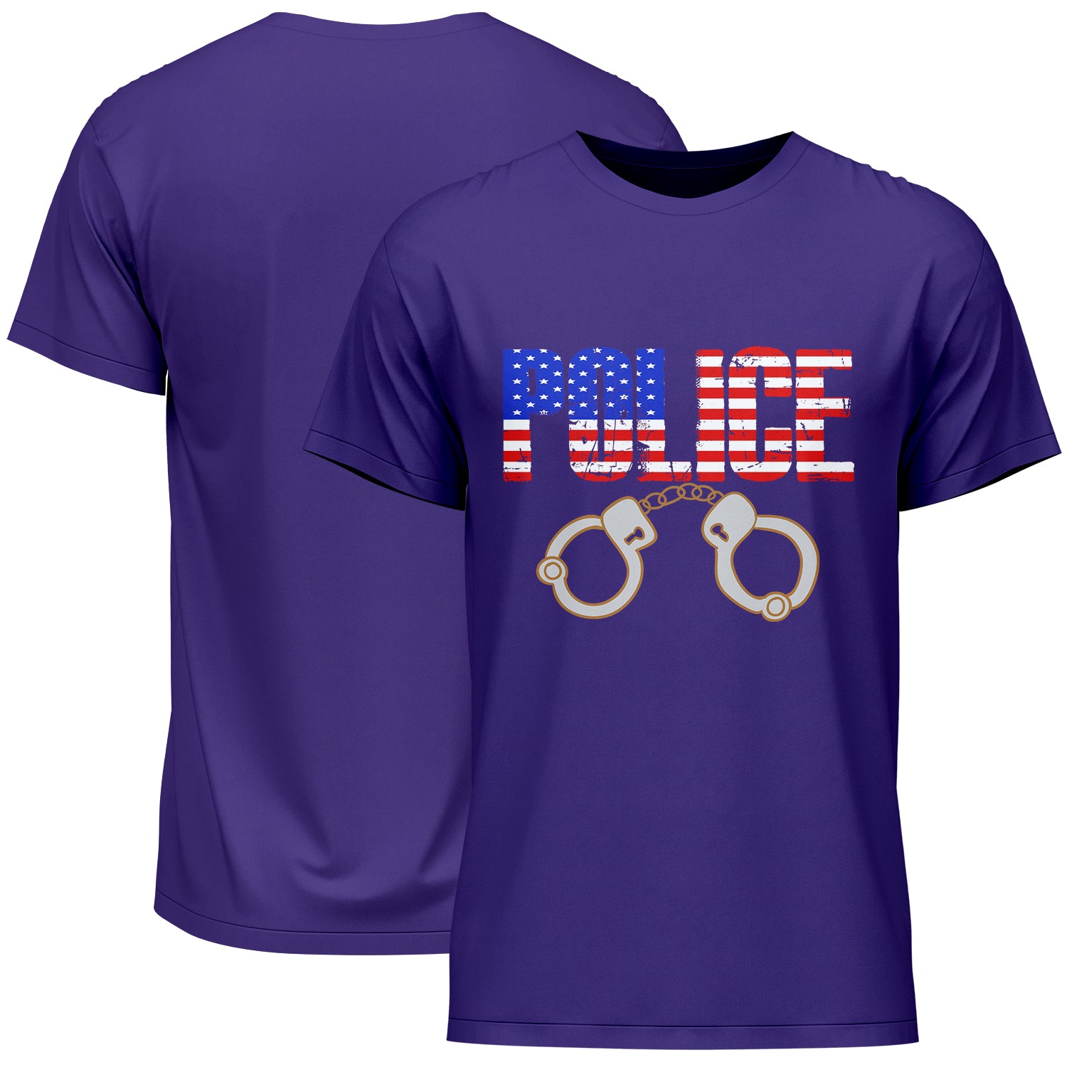 Police American Flag T-Shirt