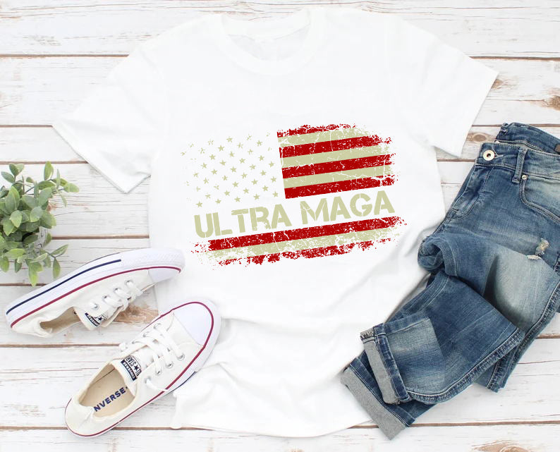 American Flag Ultra Maga T-Shirt