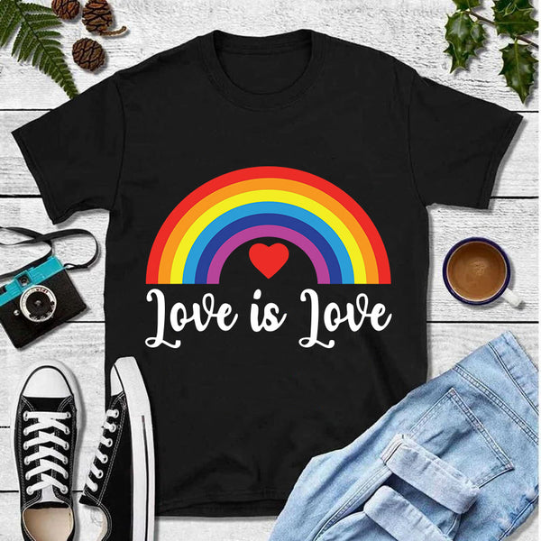 Love Is Love Rainbow LGBT T-Shirt