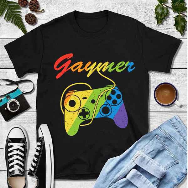 Gaymer Rainbow LGBT T-Shirt