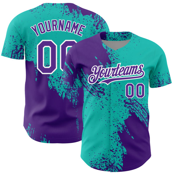 Custom Abstract Brush Stroke Baseball Jerseys and Uniforms Authentic ...