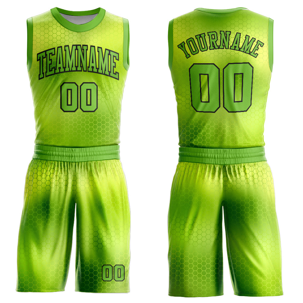 Neon green store basketball jersey