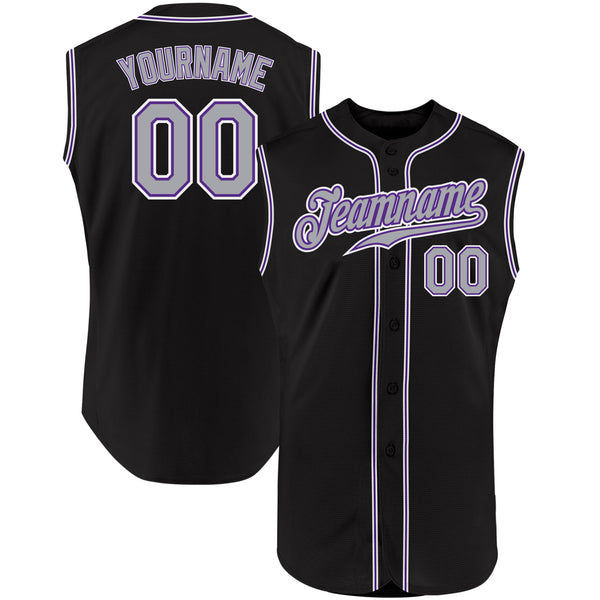 Custom Purple Gold-Black Authentic Fade Fashion Baseball Jersey Discount