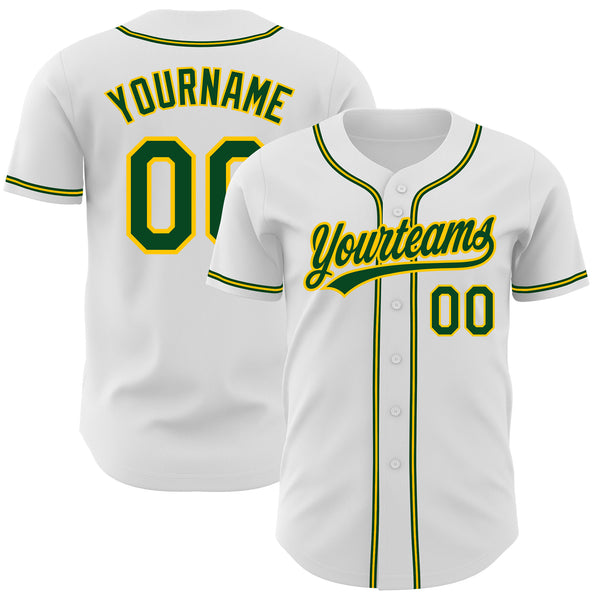 Custom Camo Green-Gold Authentic Salute To Service Baseball Jersey