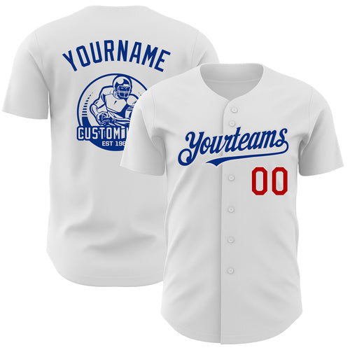 Custom Red Black-White Authentic Baseball Jersey Discount