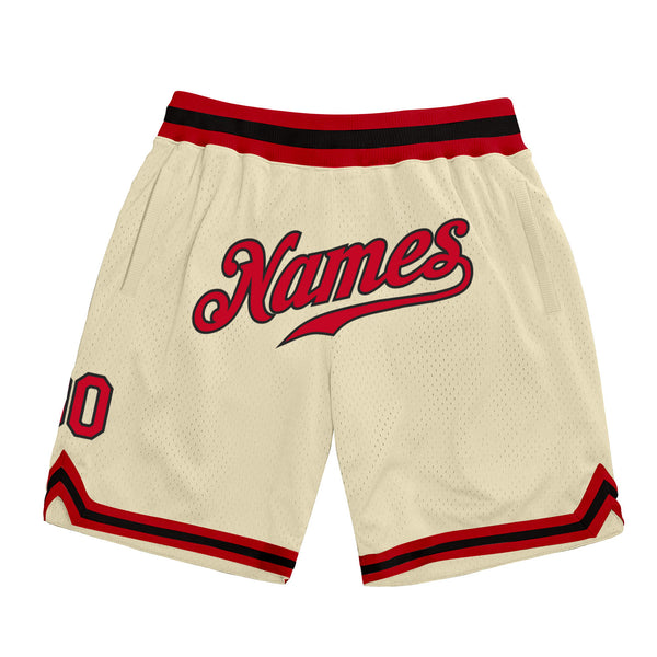 Custom Gray Black-Old Gold Authentic Throwback Basketball Shorts