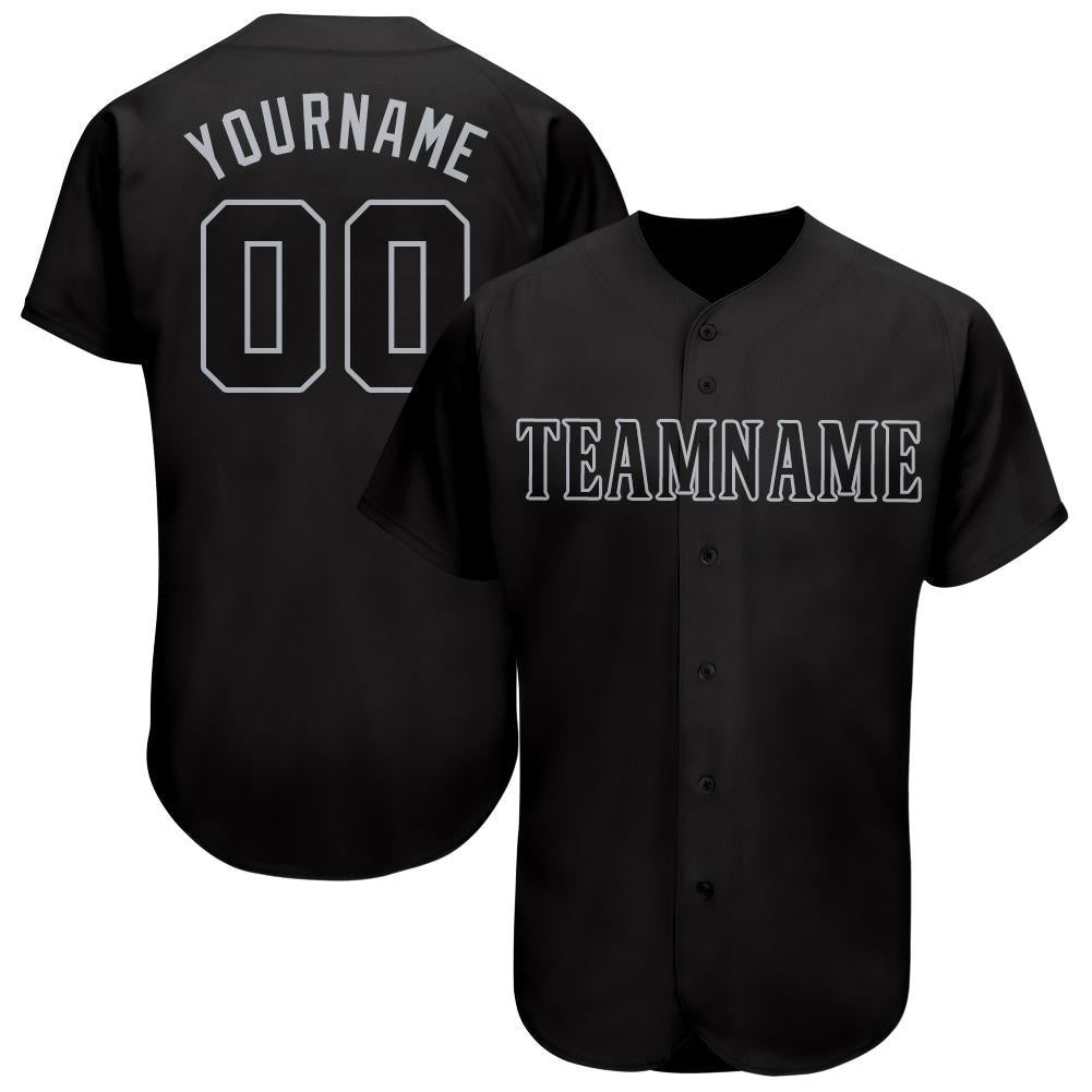 Custom black store baseball jersey